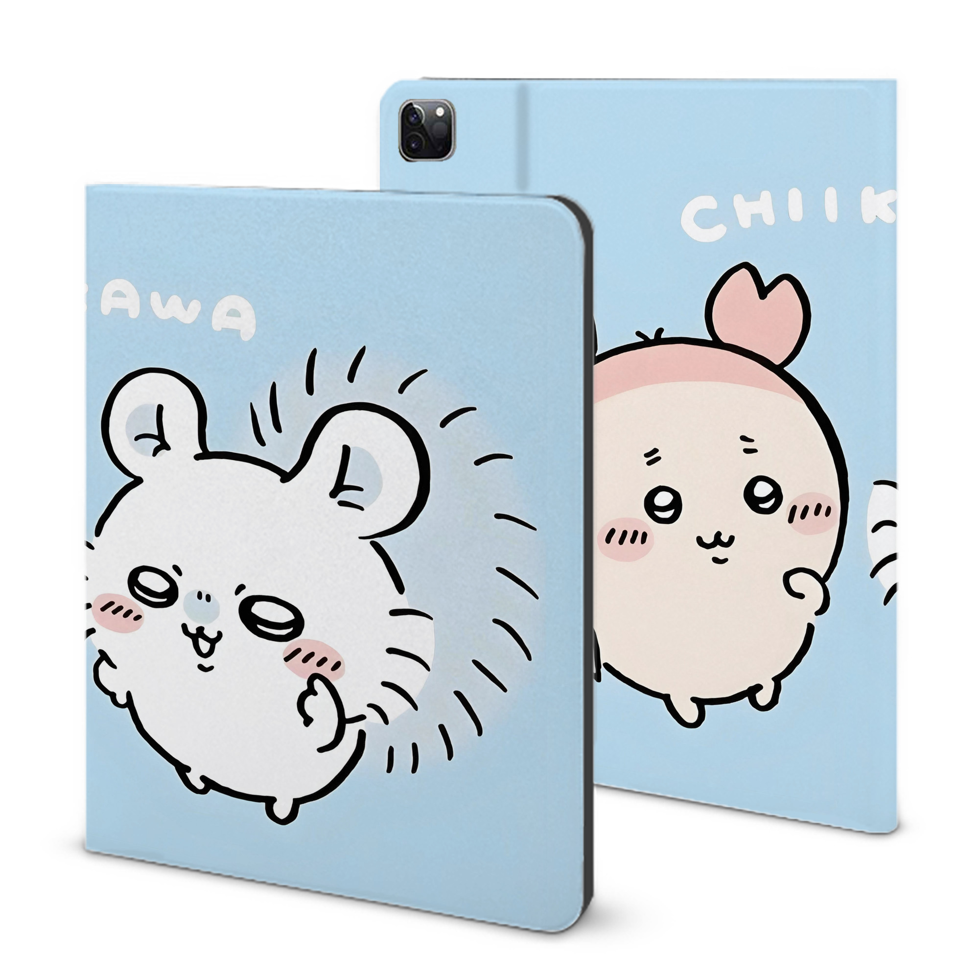 （画像用） ちいかわ Chii-kawa IPad ケース ブック型 PUレザー TPU 耐衝撃 軽量 薄型 ペン収納なし 全面保護 IPad 各モデル対応